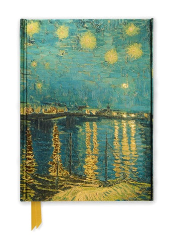 Premium Notizbuch DIN A5: Vincent van Gogh, Sternennacht über der Rhone