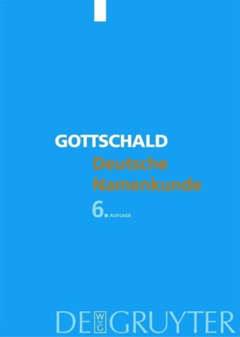 Deutsche Namenkunde