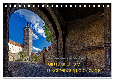 Türme und Tore (Tischkalender 2026 DIN A5 quer), CALVENDO Monatskalender