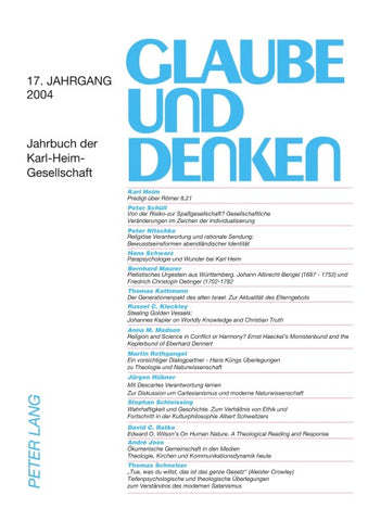Glaube und Denken