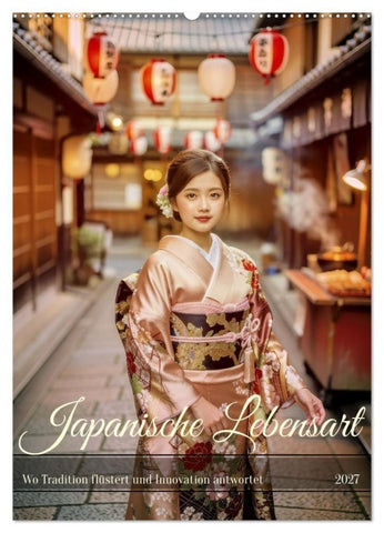 Japanische Lebensart (Wandkalender 2027 DIN A2 hoch), CALVENDO Monatskalender