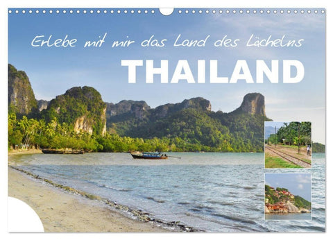 Erlebe mit mir das Land des Lächelns Thailand (Wandkalender 2027 DIN A3 quer), CALVENDO Monatskalender