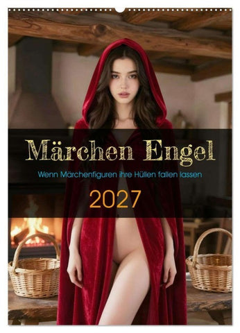 Märchen Engel (Wandkalender 2027 DIN A2 hoch), CALVENDO Monatskalender