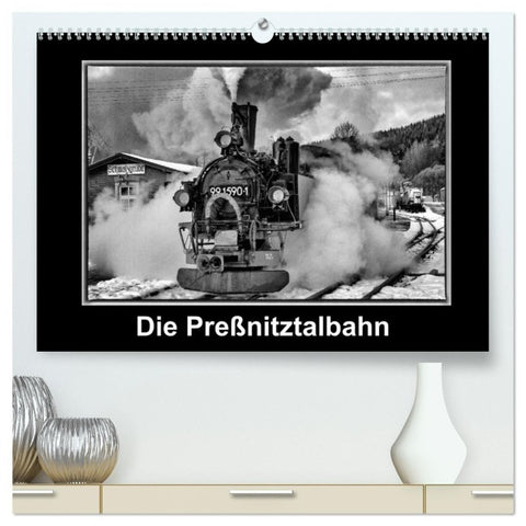 Die Preßnitztalbahn (hochwertiger Premium Wandkalender 2027 DIN A2 quer), Kunstdruck in Hochglanz