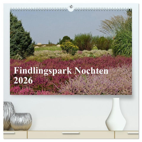 Findlingspark Nochten 2026 (hochwertiger Premium Wandkalender 2026 DIN A2 quer), Kunstdruck in Hochglanz