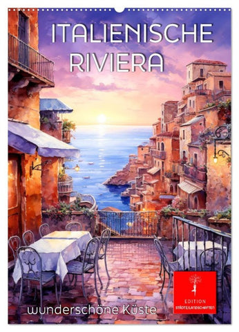 Italienische Riviera - wunderschöne Küste (Wandkalender 2026 DIN A2 hoch), CALVENDO Monatskalender
