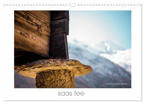 saas fee (Wandkalender 2026 DIN A3 quer), CALVENDO Monatskalender