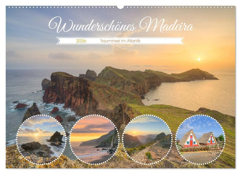 Wunderschönes Madeira (Wandkalender 2026 DIN A2 quer), CALVENDO Monatskalender