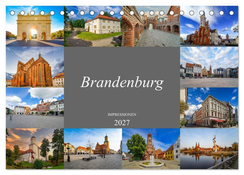 Brandenburg Impressionen (Tischkalender 2027 DIN A5 quer), CALVENDO Monatskalender