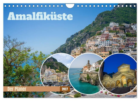 Amalfiküste - Der Planer (Wandkalender 2027 DIN A4 quer), CALVENDO Monatskalender