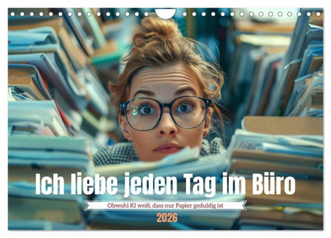 Ich liebe jeden Tag im Büro (Wandkalender 2026 DIN A4 quer), CALVENDO Monatskalender