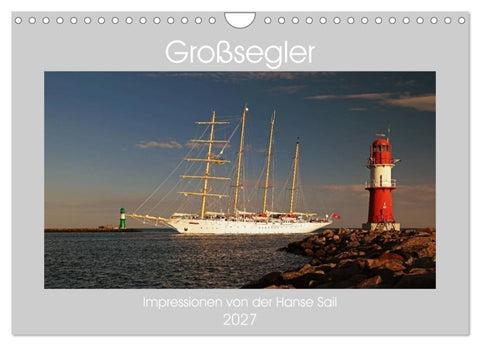 Großsegler (Wandkalender 2027 DIN A4 quer), CALVENDO Monatskalender