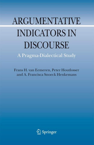 Argumentative Indicators in Discourse