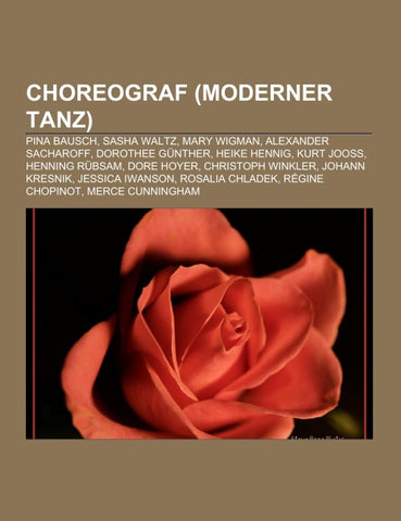 Choreograf (Moderner Tanz)