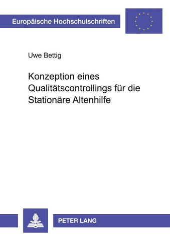 Konzeption eines Qualitätscontrollings für die Stationäre Altenhilfe