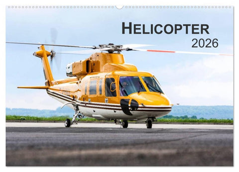 Helicopter 2026 (Wandkalender 2026 DIN A2 quer), CALVENDO Monatskalender