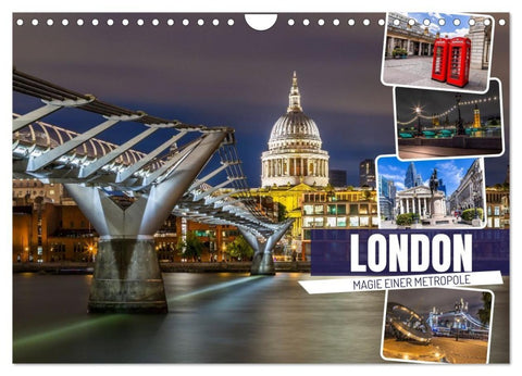 LONDON Magie einer Metropole (Wandkalender 2027 DIN A4 quer), CALVENDO Monatskalender