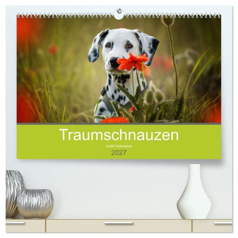Traumschnauzen (hochwertiger Premium Wandkalender 2027 DIN A2 quer), Kunstdruck in Hochglanz