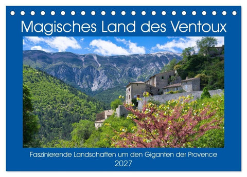 Magisches Land des Ventoux (Tischkalender 2027 DIN A5 quer), CALVENDO Monatskalender