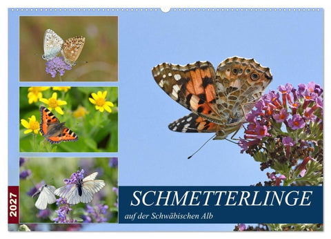 Schmetterlinge auf der Schwäbischen Alb (Wandkalender 2027 DIN A2 quer), CALVENDO Monatskalender