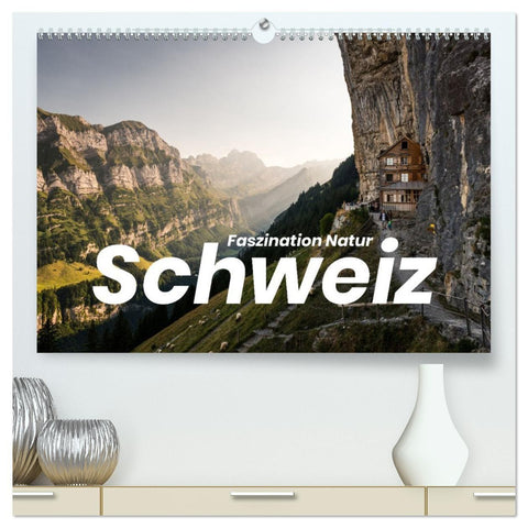 Schweiz - Faszination Natur (hochwertiger Premium Wandkalender 2027 DIN A2 quer), Kunstdruck in Hochglanz