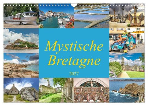 Mystische Bretagne (Wandkalender 2027 DIN A3 quer), CALVENDO Monatskalender