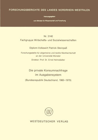 Die private Konsumnachfrage im Ausgabensystem