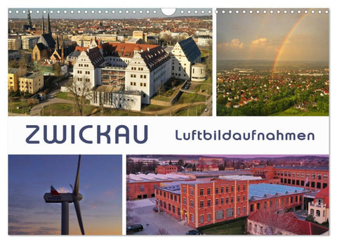 Zwickau - Luftaufnahmen (Wandkalender 2026 DIN A3 quer), CALVENDO Monatskalender