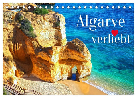 Algarve verliebt (Tischkalender 2027 DIN A5 quer), CALVENDO Monatskalender