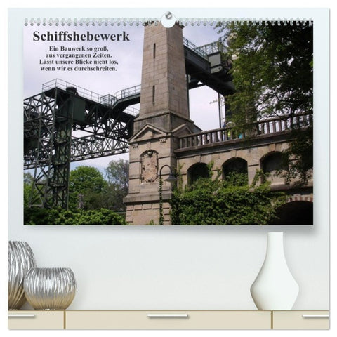 Schiffshebewerk (hochwertiger Premium Wandkalender 2027 DIN A2 quer), Kunstdruck in Hochglanz