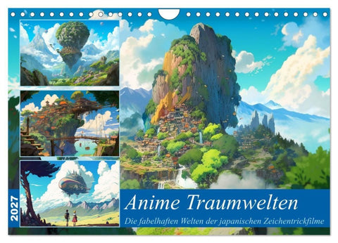 Anime Traumwelten (Wandkalender 2027 DIN A4 quer), CALVENDO Monatskalender