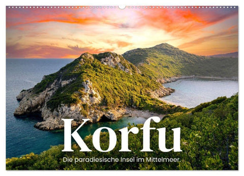 Korfu - Die paradiesische Insel im Mittelmeer. (Wandkalender 2027 DIN A2 quer), CALVENDO Monatskalender
