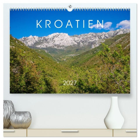 Kroatien 2027 (hochwertiger Premium Wandkalender 2027 DIN A2 quer), Kunstdruck in Hochglanz