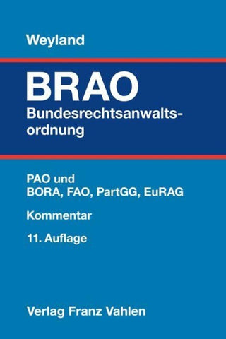 Bundesrechtsanwaltsordnung. BRAO