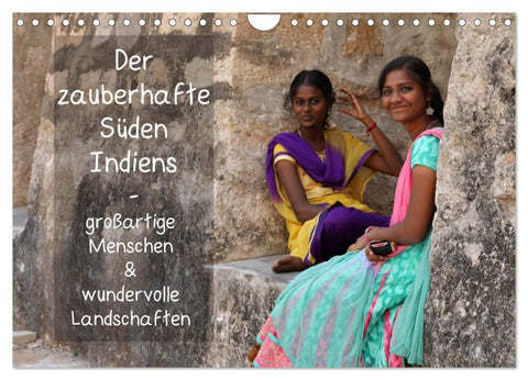 Der zauberhafte Süden Indiens (Wandkalender 2026 DIN A4 quer), CALVENDO Monatskalender