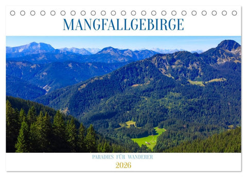 Mangfallgebirge (Tischkalender 2026 DIN A5 quer), CALVENDO Monatskalender