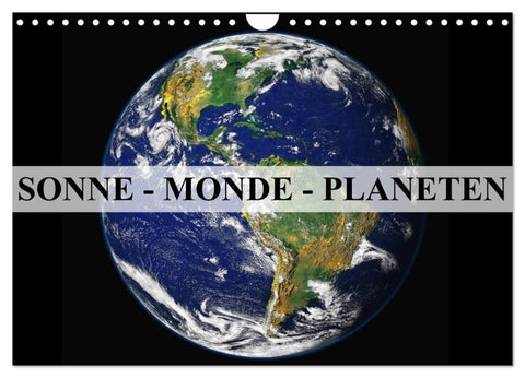 Sonne, Monde und Planeten (Wandkalender 2027 DIN A4 quer), CALVENDO Monatskalender