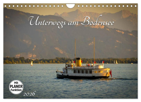 Unterwegs am Bodensee (Wandkalender 2026 DIN A4 quer), CALVENDO Monatskalender