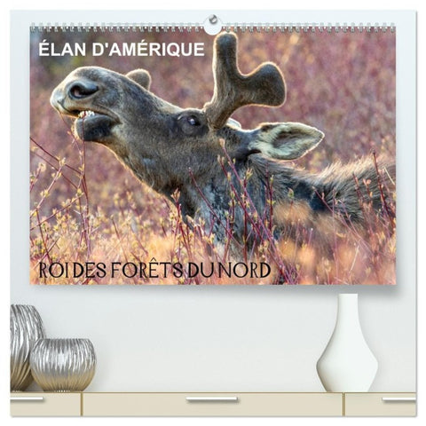 ÉLAN D'AMÉRIQUE - ROI DES FORÊTS DU NORD  (Calendrier mural 2026 DIN A2 vertical) calendrier de bureau