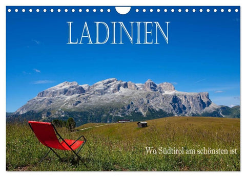 Ladinien - Wo Südtirol am schönsten ist (Wandkalender 2026 DIN A4 quer), CALVENDO Monatskalender