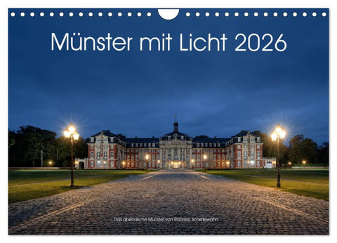 Münster mit Licht (Wandkalender 2026 DIN A4 quer), CALVENDO Monatskalender