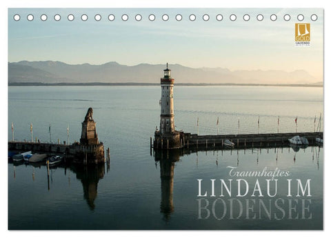 Traumhaftes Lindau im Bodensee (Tischkalender 2026 DIN A5 quer), CALVENDO Monatskalender