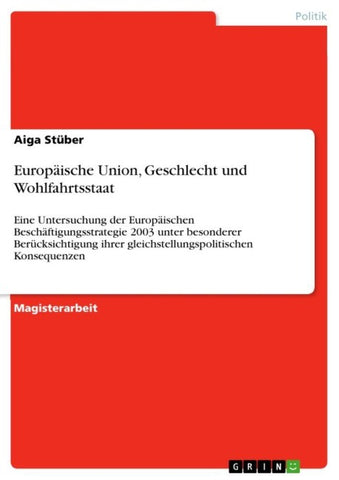 Europäische Union, Geschlecht und Wohlfahrtsstaat