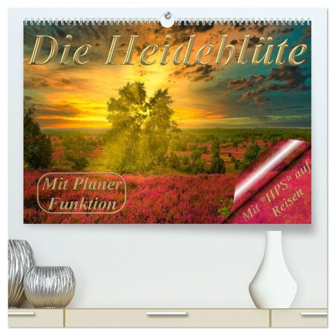 Die Heideblüte (hochwertiger Premium Wandkalender 2027 DIN A2 quer), Kunstdruck in Hochglanz
