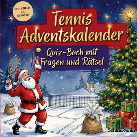 Tennis-Adventskalender: Quiz-Buch mit Fragen und Rätsel