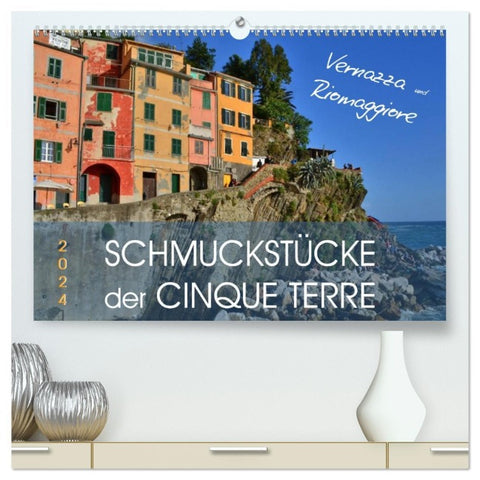 SCHMUCKSTÜCKE der CINQUE TERRE (hochwertiger Premium Wandkalender 2026 DIN A2 quer), Kunstdruck in Hochglanz