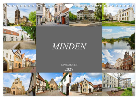 Minden Impressionen (Wandkalender 2027 DIN A4 quer), CALVENDO Monatskalender