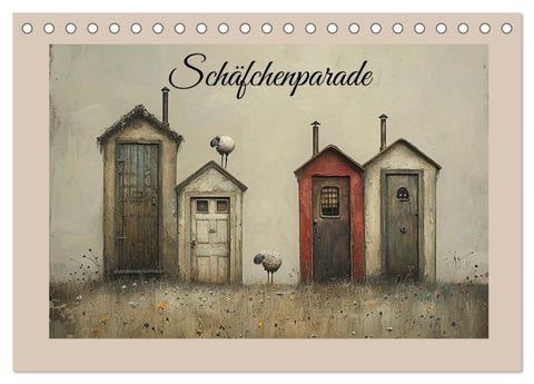 Schäfchenparade (Tischkalender 2027 DIN A5 quer), CALVENDO Monatskalender