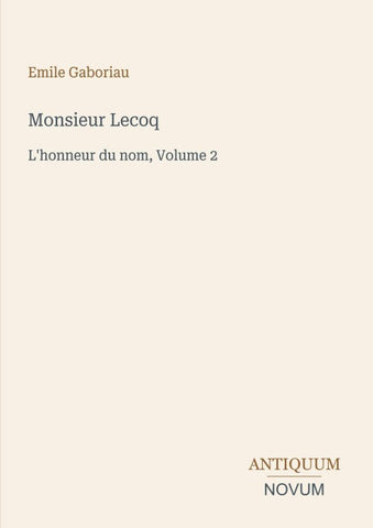 Monsieur Lecoq