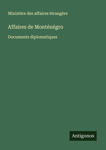 Affaires de Monténégro